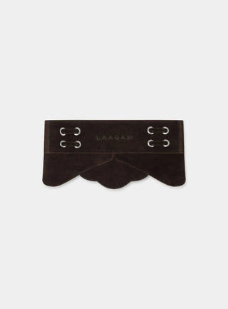 Laagam Belt Avery Chocolate Suede