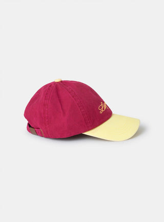  Laagam Bicolor Burgundy Embroidered Logo Cap