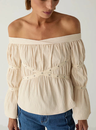 Laagam Blouse Addison Ecru