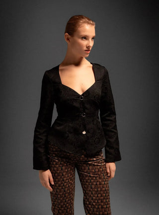 Laagam Blouse Ascot Black