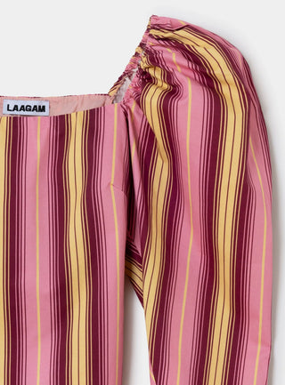 Laagam Blouse Striped Pink