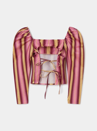  Laagam Brigitte Striped Blouse