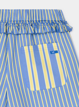  Laagam Caos Blue Poplin Boxer Pants