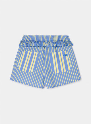  Laagam Caos Blue Poplin Boxer Pants