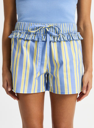  Laagam Caos Blue Poplin Boxer Pants