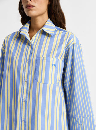  Laagam Caos Blue Poplin Shirt