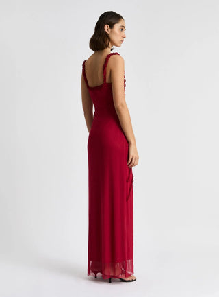 Laagam Dress Arabella Burgundy