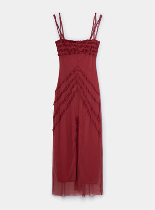 Laagam Dress Arabella Burgundy