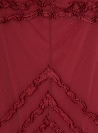 Laagam Dress Arabella Burgundy