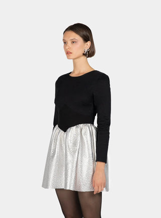 Laagam Dress Saskia Black/Silver