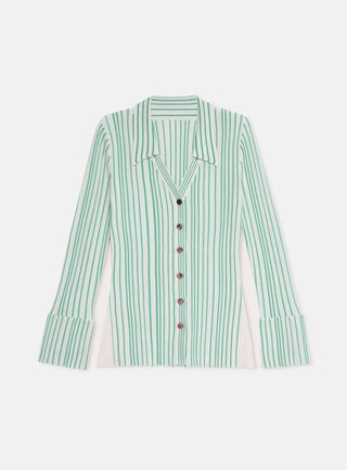 Laagam Knitwear Giulia Green Striped