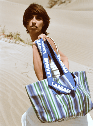  Laagam Malmö Stripe Shopper Bag