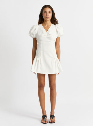  Laagam Millie White Short Dress