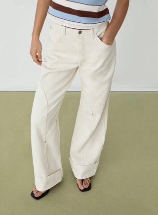 Laagam Pants Dallas Ecru