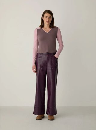Laagam Pants Elwyn Burgundy
