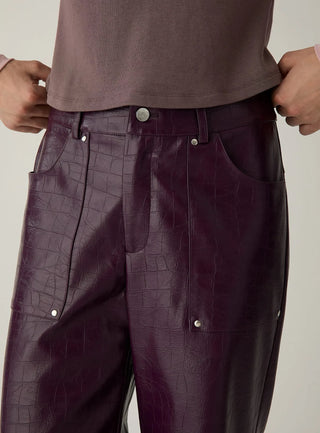 Laagam Pants Elwyn Burgundy