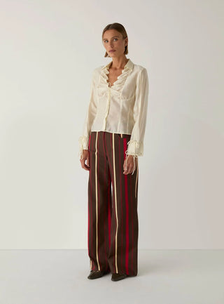 Laagam Pants Leroy Dark Brown