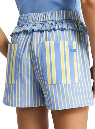 Laagam Pants Poplin Blue/Yellow