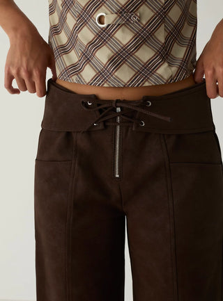 Laagam Pants Selah Dark Brown