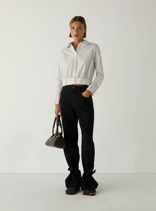 Laagam Shirt Ryka White Striped