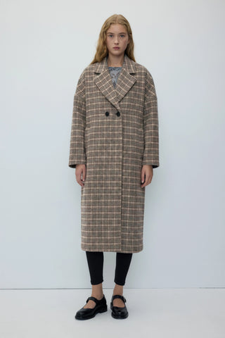Rita Row Coat Cedar Checkered