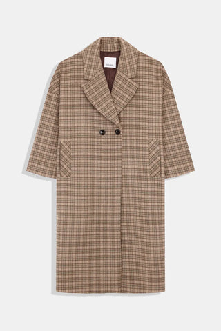 Rita Row Coat Cedar Checkered
