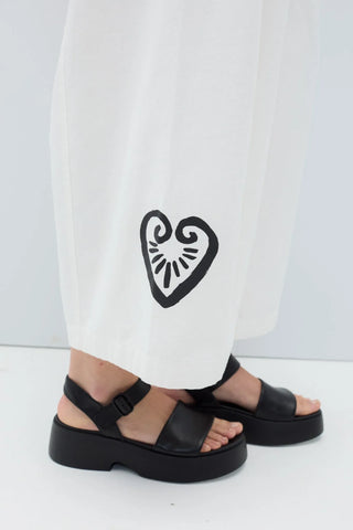 Rita Row Pants Dafne Heart Print