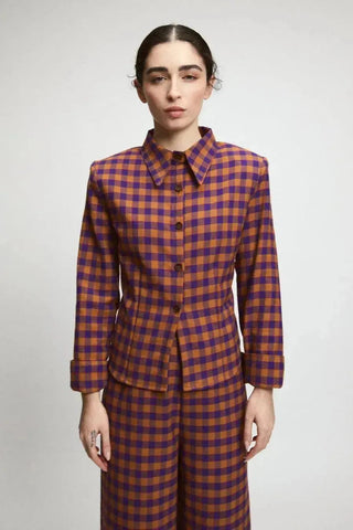 Rita Row Shirt Utah Brown/Purple