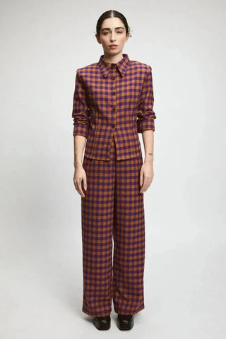 Rita Row Shirt Utah Brown/Purple