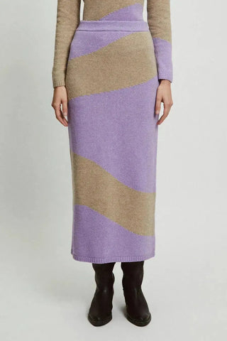 Rita Row Skirt Raoul Sand/Lavender