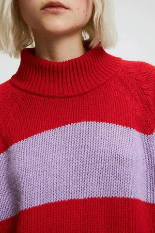 Rita Row Sweater Waite Red/Lilac