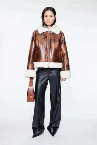 Stand Studio Jacket Lorelle Brown/Off White