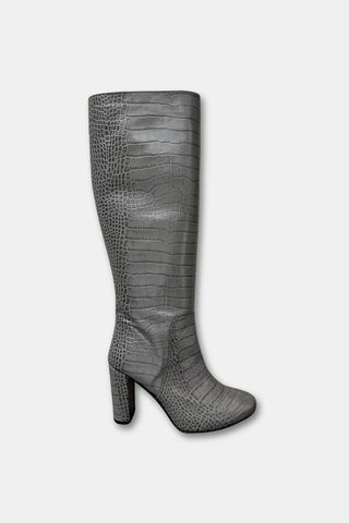 Way Out London Boots Croco Grey