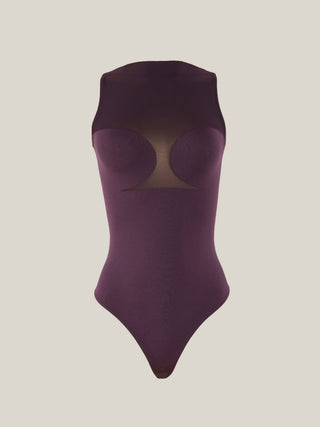 Wolford Bustier String Body Aubergine