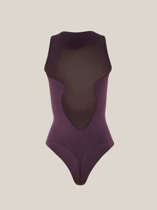 Wolford Bustier String Body Aubergine