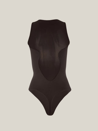 Wolford Bustier String Body Dark Wood