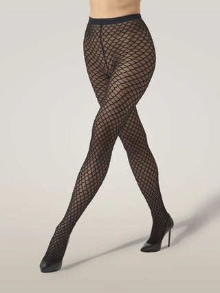 Wolford Velvet Net Tights Black