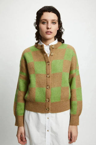  Rita Row Ellen Checkered Cardigan